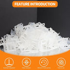 DGSL Tile Leveling System, 4500 Tile Spacers Clips 1/16 Inch Tile Tools, Tile Installation Tools for Professional Ceramic Tile and Stone Installation