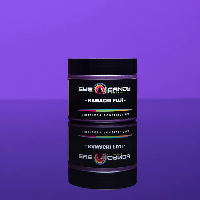 Eye Candy Pigments Premium Purple Mica Powder - Kawachi Fuji (50gr) - for Epoxy, Resin, Soap, Paint, Woodworking, Acrylic Pouring, Bath Bombs, Fishing Lures - DIY Arts and Crafts Additive
