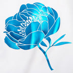 VINYL FROG Metallic Foil HTV Vinyl Roll 12" x5ft Blue Heat Transfer Vinyl Chrome Iron on Vinyl Easy to Cut & Weed DIY Heat Press Design for T-Shirts