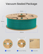 ELEGOO PLA Filament 1.75mm 2KG Sparkle Red & Green, Glitter Twinkling 3D Printer Filament Dimensional Accuracy +/- 0.02mm, 2pcs 1kg Spool(2.2lbs) Fits for Most FDM 3D Printers
