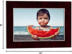 Pack of 25 Acid Free 8x10 Mats Bevel Cut for 5x8 Photos - Dark Red Suede Precut Matboards For Pictures, Photos, Framing - 4-ply Thickness