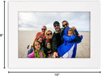 Poster Palooza 8x10 Mat Bevel Cut for 5x8 Photos - Acid Free White Precut Matboard - For Pictures, Photos, Framing - 4-ply Thickness