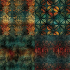 Vintage Window Scrapbook Paper Pad Color Boho Patterned Paper 6×6,24 Sheets Single-Sided Scrapbooking CardStock Papers Pad for Holiday Cardmaking DIY Origami Journaling.