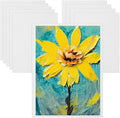 MECCANIXITY Canvas Boards for Painting, 6x8 Cotton Blank Primed Art Canvas Panels Acid-Free for Painting Supplies Oil Acrylic Tempera Watercolor Pouring Paint Artists(White, Pack of 10)