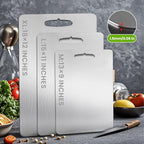 2Pack Titanium Cutting Board, 2025 New Upgrade 100% Pure Titanium Cutting Boards for Kitchen, Hygiene & Durability Non Stick Chopping Board, Double sided Cutting Board, Easy to Clean (13 * 9)