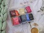 6-Piece Clear Plastic Storage Box with Snap-Tight Latch - Organizer Container for Pencils, Puzzles, Small Toys, Jewelry Making & Sewing Crafts (Small Size)