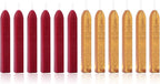 Yoption 12 Pcs Sealing Wax Sticks with Wicks, Antique Wine Red Dark Gold Totem Fire Manuscript Seal Wax for Wax Seal Stamp