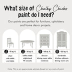 Chalky Chicks All-in-One Chalk Paint for Furniture or Cabinet - 32 Fl Oz - Matte Finish Mad Cloud (Light Gray) for Metal, Wood Furniture Paint - No Sanding All-in-One for Home Decor & Crafts, USA Made