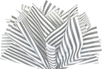 Flexicore Packaging Gray Pin Stripe Print Gift Wrap Tissue Paper Size: 15 Inch X 20 Inch | Count: 50 Sheets | Color: Gray Pin Stripe