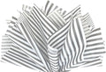 Flexicore Packaging Gray Pin Stripe Print Gift Wrap Tissue Paper Size: 15 Inch X 20 Inch | Count: 10 Sheets | Color: Gray Pin Stripe