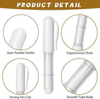 Fabric Chalk Markers for Sewing,Quilting,Crafting|Erasable Tailor Chalk|Work on Various Fabrics|Dosing Wheel Drawing Patterns Precise Line(2pk White professional tailors chalks pencil&1Ruler)