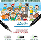 80 Colors Alcohol Markers Set, Dual Tips Blender Art Markers for Drawing Sketching Coloring Artist Pens and Underlining, Professional Permanent Sketch Marker for Kids Adult Coloring