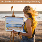 MECCANIXITY Canvas Boards for Painting, 4x4 Cotton Blank Primed Art Canvas Panels Acid-Free for Painting Supplies Oil Acrylic Tempera Watercolor Pouring Paint Artists(White, Pack of 10)