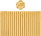 SWANGSA 20 Pieces Glue Gun Sealing Wax Sticks Gold for Wax Seal Stamp, Great for Wedding Invitations, Christmas Cards, Envelopes, Wine Packages, Gift Wrapping (Gold)