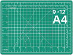 DIYSELF Cutting Mat - 9in12in, A4 Size, Double-Sided, Rotating Mat for Crafts, Sewing, Quilting & More