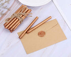Yoption 15 Pieces Glue Gun Sealing Wax Sticks for Wax Seal Stamp, Great for Wedding Invitations, Cards, Envelopes (Copper Red Gold)