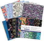 Origami Paper Kit 50 Sheets 6 Inch Square Double Sided Color 50 Vivid Japanese Washi Chiyo Colors for Hand Crafts Origami Paper Arts Creativity Flowers