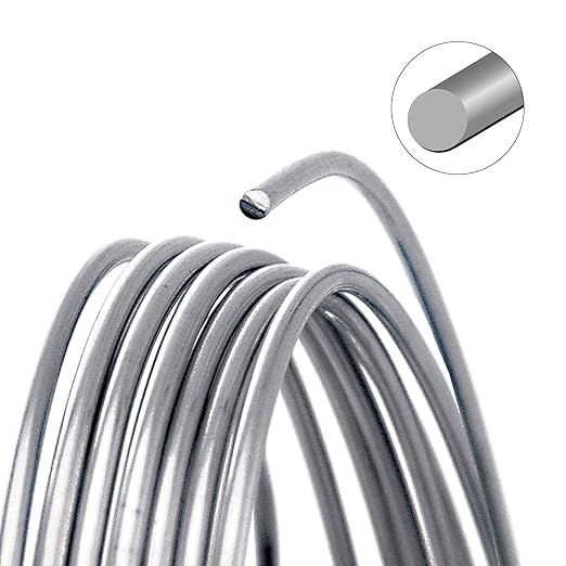 The Beadsmith Wire Elements Craft Wire – Tarnish Resistant, Soft Temper, Round, Titanium Color – 0.32mm, 28 Gauge, 15 Yard Spools – Jewelry Making, Wire Wrapping, & Other DIY Crafts