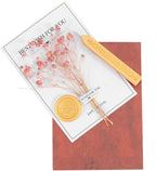 Yoption Sealing Wax Sticks with Wicks Antique Fire Manuscript Sealing Wax for Wax Seal Stamp (Light Golden)
