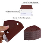 100-Pack Mouse Sandpaper (5-Hole) for Mouse Detail Sanders, Grits60/120/240/400/600/800/1000/1200/1500/2000, Ideal for Woodworking, Furniture Refinishing, and Crafting
