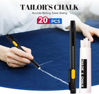 Heat Erasable Fabric Marking Pen Set, 2 Pens with 20 Refills, for Sewing, Quilting, Embroidery