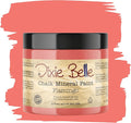 Dixie Belle Paint Company Chalk Finish Furniture Paint - Flamingo (16oz) - Matte Bright Coral Chic Chalk Mineral DIY Furniture Paint