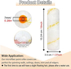 20 Pieces Paint Roller Cover, 6 inch Microfiber Roller Covers, Washable Covers for Roller Frame, House Painting Supplies, Naps for Paint Roller Brush for Painting Walls Ceilings