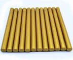 Brass Gold Glue Gun Sealing Wax Sticks - Pack of 12 - Making Wax Seals for Letter Thanks Card Envelope, Wedding or Event Party Invitation, Gift Wrapping