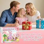 Magnetic Blocks, Magnetic Building Blocks 100pcs, STEM Sensory Toys with Princess Castle Build–Creative Magnet Tiles for Toddlers Ages 3+, Boys & Girls–Christmas Birthday Party Kids Gifts