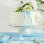 HUIHUANG Blue Satin Ribbon 1/2 inch X 50 Yards Continuous, Baby Blue Double-Faced Satin Ribbon for Gift Wrapping, Bows, DIY Crafts, Flower Bouquet, Baby Shower Wedding Decor