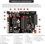 Yahboom Robot Arm for Jetson Nano 4GB 6-DOF AI Robotic Hand for Adults App Controlled ROS Programmable Open Source Robotics with Camera Visual Identity (with Jetson Nano B01)