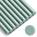 Nuanchu 15 Pcs Glue Gun Sealing Wax Sticks Retro Vintage Wax Sticks for Seal Stamp and Letter for Wedding Invitations Card Envelope Christmas Holiday Gift Ideas(Cyan)