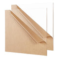 Clear Cast Acrylic Sheet 12" x 12" x 1/8" Thick (3mm), Pack of 2 Plexiglass Square Panel Transparent Plastic Board for Sign, Craft, Display Projects, Laser Cutting, Engrave