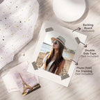 Egofine 14 Pack Mat Board, 8x10 Backing Board, Acid Free White Uncut Mat Board for Photos, Pictures, Frames, Artworks and Paints