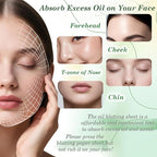 EKIND Oil Blotting Papers Make Up Pads for Face Shine Control Men Women, with Control Smooth Cover Box Portable Oil Absorbing Tissues for Oily Skin(300 Sheets,Green)
