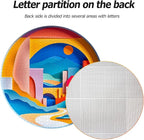 Bgraamiens 3D Visual Sunrise in The Distance 1000 Pieces Round Puzzle for Adult,Unique Modern Art