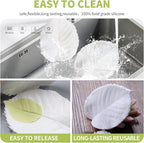 KALAIEN Leaf Petal Veiner Gum Paste Mold Sugar Craft Tools Rose Flower Leaf Vein Double Veiners Mold