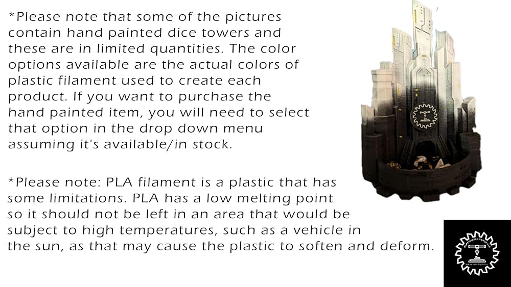 Dragon 3D Printed Dice Tower - Mythic Roll Collection - Unchained Games - Ascend to New Heights with your Rolls! (31.) Glow in Dark-Blue)