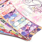 Origami Paper Kit 50 Sheets 70GSM 6 Inch Square Double Sided Color 50 Vivid Japanese Washi Chiyo Colors for Hand Crafts Origami Paper Arts Creativity.Japanese Sakuras