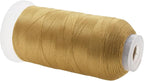 Mandala Crafts Tan Heavy Duty Thread -1500 Yds Tex 70 Thread for Sewing Drapery Jeans Leather Hair - Bonded Polyester Thread Outdoor Marine Upholstery Threads