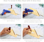 Yoption 15 Pieces Pearl White Glue Gun Sealing Wax Sticks for Wax Seal Stamp, Great for Wedding Invitations, Envelopes, Cards, Christmas Gift Ideas, Wine Packages