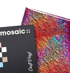 Mosaic+ Crafting Vinyl, by VViViD (Pink Holographic Glitter, 1ft x 5ft)