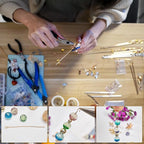 260pcs Silver Filled Flat Head Pins Non Tarnish Craft Earring Bracelet Jewelry Making Accessories Supplies (20mm (0.78in, Silver-Flat Head Pin)
