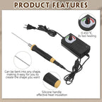 6 Pcs Foam Cutter Electric Hot Wire Cutter Pen Tools Kit, 4'', 6'', 8'' Foam Board Cutter with Stand, 110-220V/ 36W Digital Voltage Apaptor, Cutting Pen for Foam Cutting, Arts, Crafting