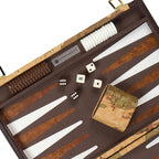 Get The Games Out Backgammon Set, Classic Board Game Case, 2 Players, Includes Strategy & Tip Guide, Perfect for Parties and Family Game Nights - Large, Map