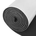 Sponge Neoprene Foam Rubber Sheet with Adhesive, 12 in x 81 in x 1/4 in Multi-Function Soundproof High Density Waterproof Rubber Mat, Perfect Cosplay Easy Cut DIY Neoprene Padding Roll - Black