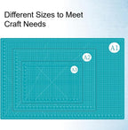 18"x24" Self Healing Cutting Mat, Sewing Mat for Crafts, Double Sided 5-Ply Table Cutting Board for Fabric Quilting Leather Modeling Hobby Project, Turquoise