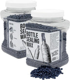 Blended Waxes, Inc. Bottle Sealing Wax, Pastille Wax Seal Beads For Wine, Beer, and Liquor Bottle Sealing, Seals Between 25-30 Bottles, 1 lb, Navy Blue