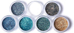12 Pack 1 oz Plastic Container Jars with Lids Round Clear Travel Cosmetic Container Jars for Toiletries, Lotion, Cream, Ointments, Makeup, Rhinestone, Samples, Kitchen Storage (Clear)