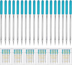 HONEYSEW 30 Pieces Sewing Machine Needles HAX1 130/705H Universal Regular Point Flat Shank Sewing Needle Compatible with Singer, Brother,Janome,Pfaff and Other Brand (Blue Size 11-30PCS)